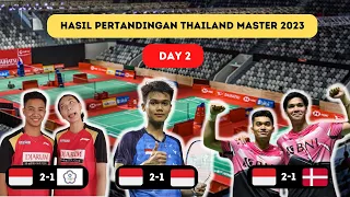 Hasil Pertandingan Thailand Master Hari 2, Leo Daniel, Cristian Adinata, Dejan Gloria