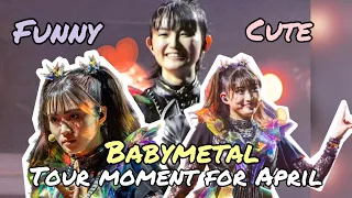 BABYMETAL - The Funny moments of tour with Sabaton on April! (FANCAM)