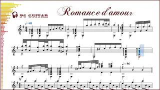 Romance d'amour, guitar solo