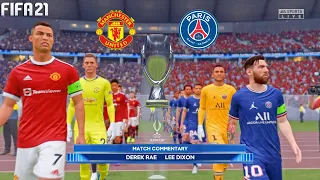 FIFA 21 | Cristiano Ronaldo vs Leo Messi - Manchester United vs PSG - UEFA Super Cup - Full Gameplay