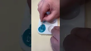 Mixing paint dot mandala stone painting #art #satisfying #painting #artist #craft #mandala #dotart