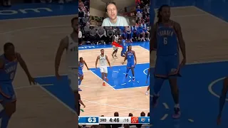 Anthony Edwards going beast mode on a Thunder rookie