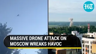 Moscow attacked; Russia destroys 10 Ukrainian drones, sends 31 Kamikazes to Kyiv | Watch