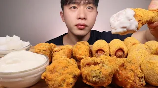 ASMR MUKBANG Bburinkle chicken Cheese ball