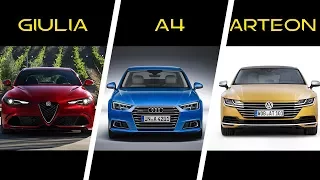 Alfa Romeo Giulia vs Audi A4 vs Volkswagen Arteon