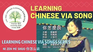 Learning Chinese via Songs | 你怎么说