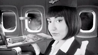 ASMR Retro Flight Attendant Roleplay ✈️     Twilight Zone