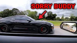 MANUAL MUSTANG OWNER THOUGHT HE COULD BEAT MY 10 SPEED! LOL