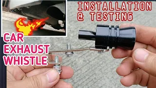 Exhaust Whistle Installation & Testing How To/Toyota Hi-Ace Commuter