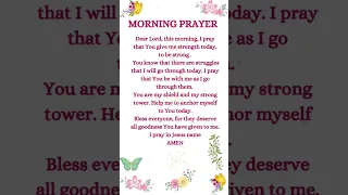 MORNING PRAYER #prayer #jesuslovesyou #divinemercy #praisethelord #shorts