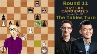 The Tables Turn | Fabiano Caruana vs. Ding Liren | FIDE Candidates 2022 ROUND 11