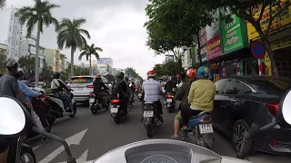 Riding in Dense Traffic - Danang