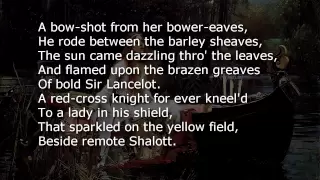 The Lady of Shalott  ~ poem with text