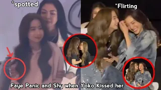 Faye Panicked and Shy when Yoko Kissed her During Blank the series Ep.6 premiere - Live moments