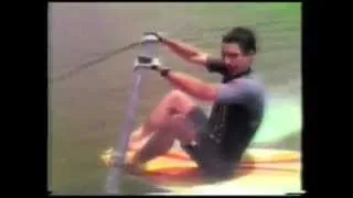 Ayrton Senna tries barefoot ski (1985)