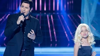 Daniel Diges y Julia imitan a Alejandro Fernández y Christina Aguilera en Tu cara me suena Mini