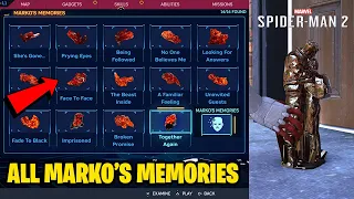 Spiderman 2: All Marko's Memories Side Mission and Sandman Daughter Crystals Locations