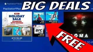 NEW PS4 GAME Discount 50% OFF - PS PLUS FREE FORTNITE ADD ON EXCLUSIVE Week 2 Holiday Sale