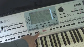 Korg PA 50 synth performing Polka 1 Music Style