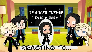 Reacting To Snape Turning Into A BABY | Drarry | Gacha Life