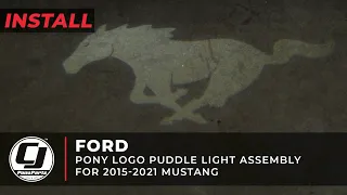 2015-2023 Mustang Install | Ford Pony Logo Puddle Light