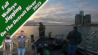 Fall Walleye Jigging On The Detroit River 2023