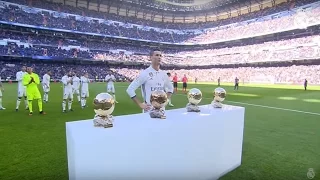 Cristiano Ronaldo offers his fourth Ballon d'Or to the Bernabéu!