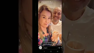 Zilu Camargo e seu namorado Antonio dia dos namorados