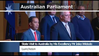 State Visit to Australia by His Excellency Joko Widodo, President of Indonesia - Luncheon