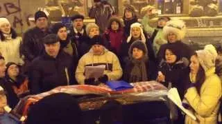2013-12-17 Євромайдан: Пісня Рушник