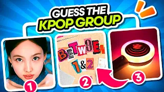 KPOP GAMES | Guess The Kpop Group By The 3 Clues Member+album+lightstick | KPOP QUIZ