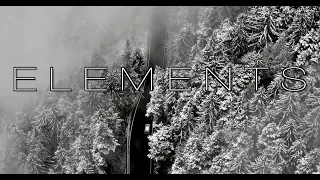 Elements | A B&W drone aerial cinematic mountain video filmed in 5K