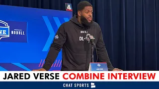 Jared Verse 2024 NFL Combine Interview On Playing With Montez Sweat And Draft Meeting With The Bears