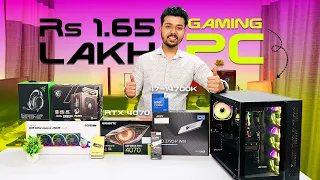 Rs 1.65 Lakh Gaming & Editing PC Build 2024 | Intel i7-14700K & RTX 4070 🔥