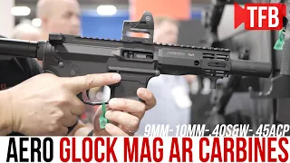NEW! Aero's Glock Mag AR Carbines in 9mm, 10mm, .40S&W and .45ACP [SHOT Show 2020]