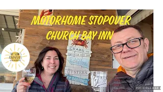 Motorhome stopover at The Church Bay Inn on Anglesey & a meal at the famous Lobster Pot restaurant.