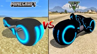 MINECRAFT NEW TRON BIKE VS GTA 5 NEW TRON BIKE - WHICH IS BEST?