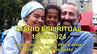 DIÁRIO ESPIRITUAL MISSÃO BELÉM - 18/05/2024 - Jo 20,19-23