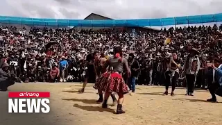 Peruvians come to blows at annual fighting ceremony