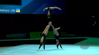 Ukraine (UKR) - 2018 Acrobatic Worlds, Antwerpen (BEL) - Combined  Women's Group