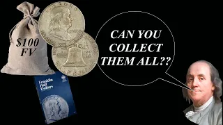 I Bought $100 FACE VALUE of SILVER Franklin Half Dollars! Can I Complete The Full Set?!