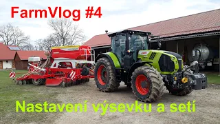 FarmVlog #4 - Nastavení výsevku a setí - CLAAS ARION 650 + POTTINGER TERRASEM R3 - Statek Peštík