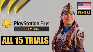 PS PLUS PREMIUM TRIALS - All 15 Trial Games List (PS Plus USA)