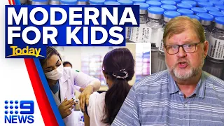 Moderna vaccine now available for children aged six to 11 | Coronavirus | 9 News Australia