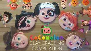 halloween cocomelon family clay cracking compilation 코코멜론 할로윈 가족 점토 부수기 위주로 편집