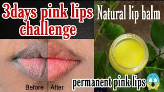 omg😱permanent pink lips in 3days,remove pigmentation ,soft pink lips