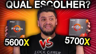 RYZEN 5 5600X VS 5700X: QUANTIDADE de NÚCLEOS IMPORTA? Testes LADO A LADO em GAMES, CONSUMO e PREÇO