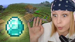 Našla sem vasico in prvi diamant! | Minecraft #3 | Kaya Solo