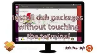 How to install deb packages without using the terminal