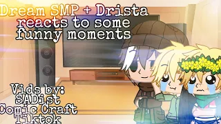 DSMP + Drista react to some funny DSMP Moments{Lazy}